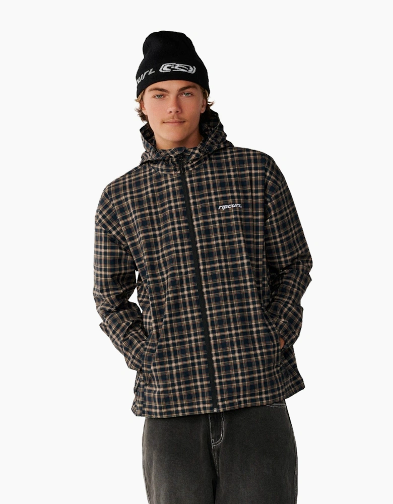 Rip Curl Mens Archive DWR Plaid Softshell Jacket