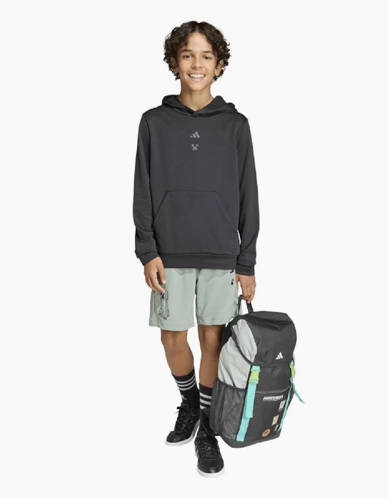 Juniors Solid Athletic Shorts with Elasticated Waistband