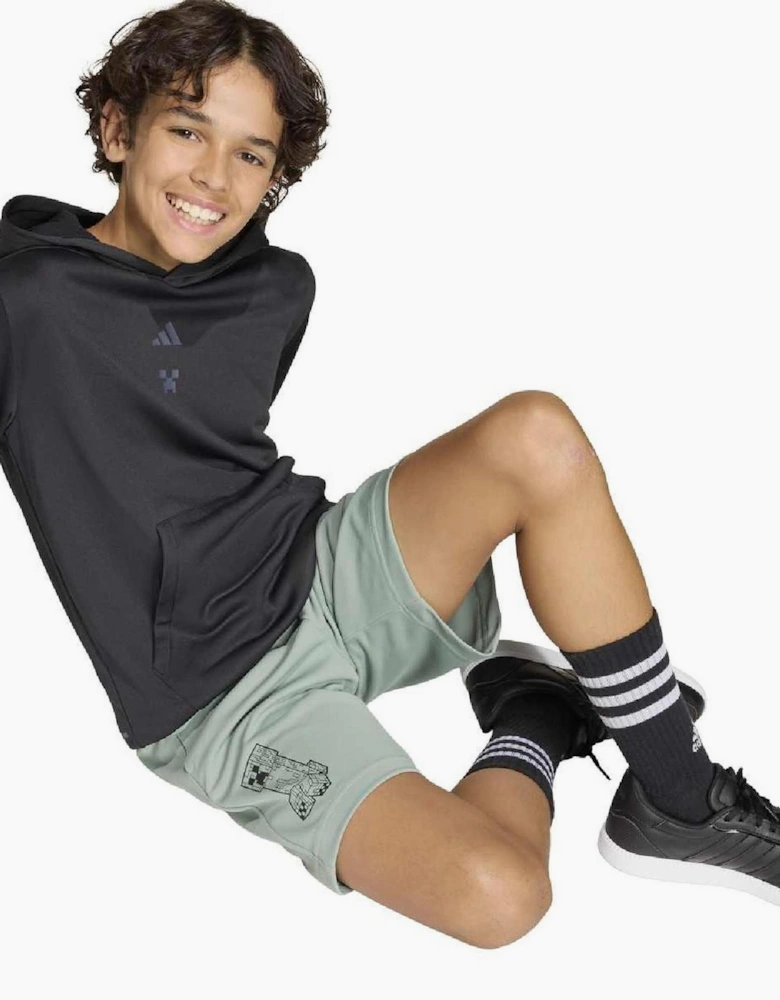 Juniors Solid Athletic Shorts with Elasticated Waistband