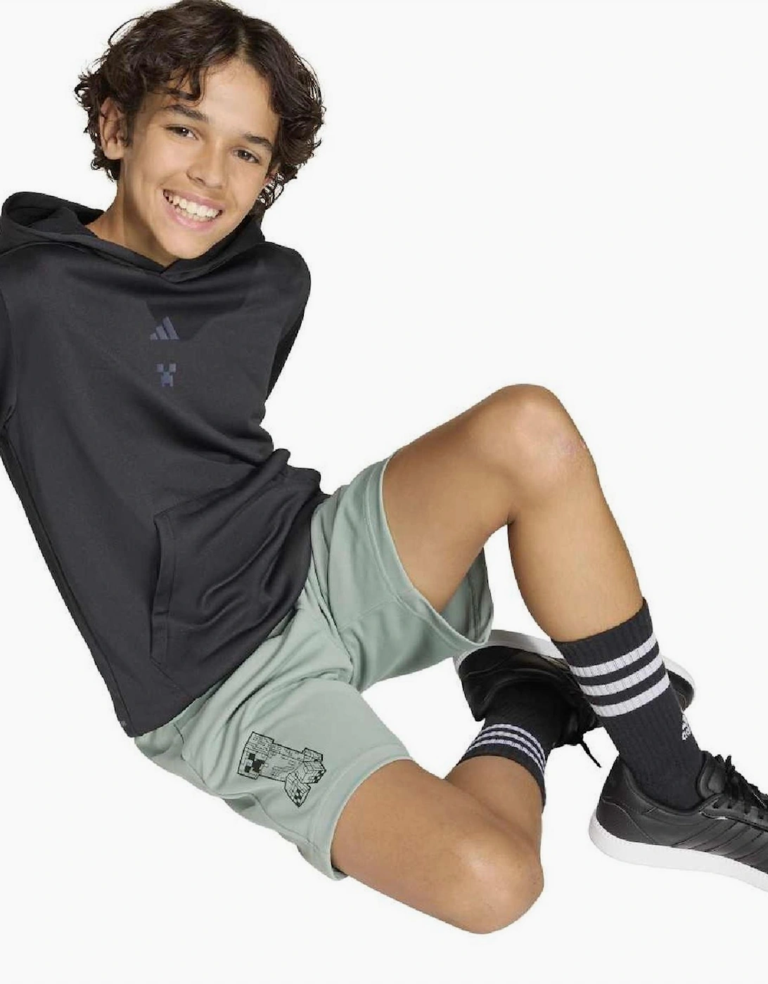 Juniors Solid Athletic Shorts with Elasticated Waistband