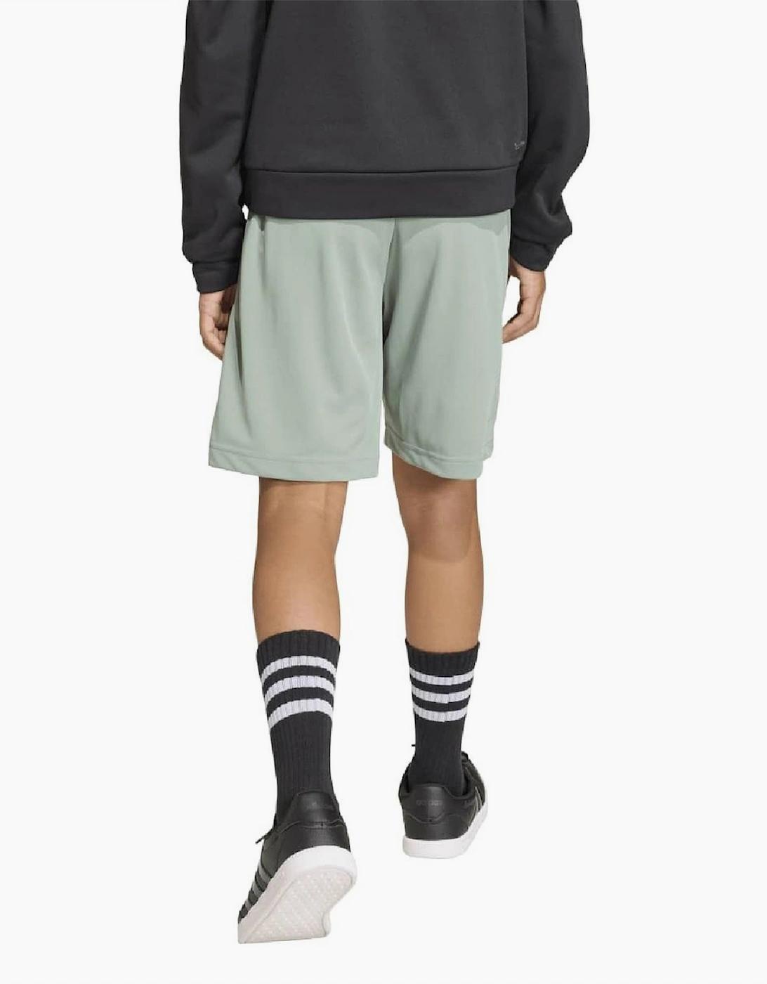 Juniors Solid Athletic Shorts with Elasticated Waistband