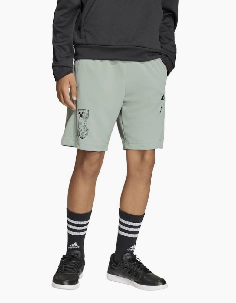 Juniors Solid Athletic Shorts with Elasticated Waistband