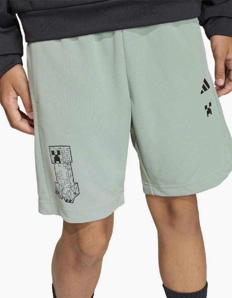 Juniors Solid Athletic Shorts with Elasticated Waistband