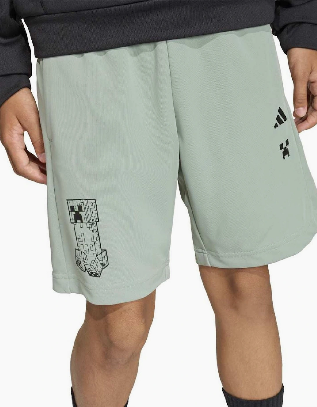 Juniors Solid Athletic Shorts with Elasticated Waistband