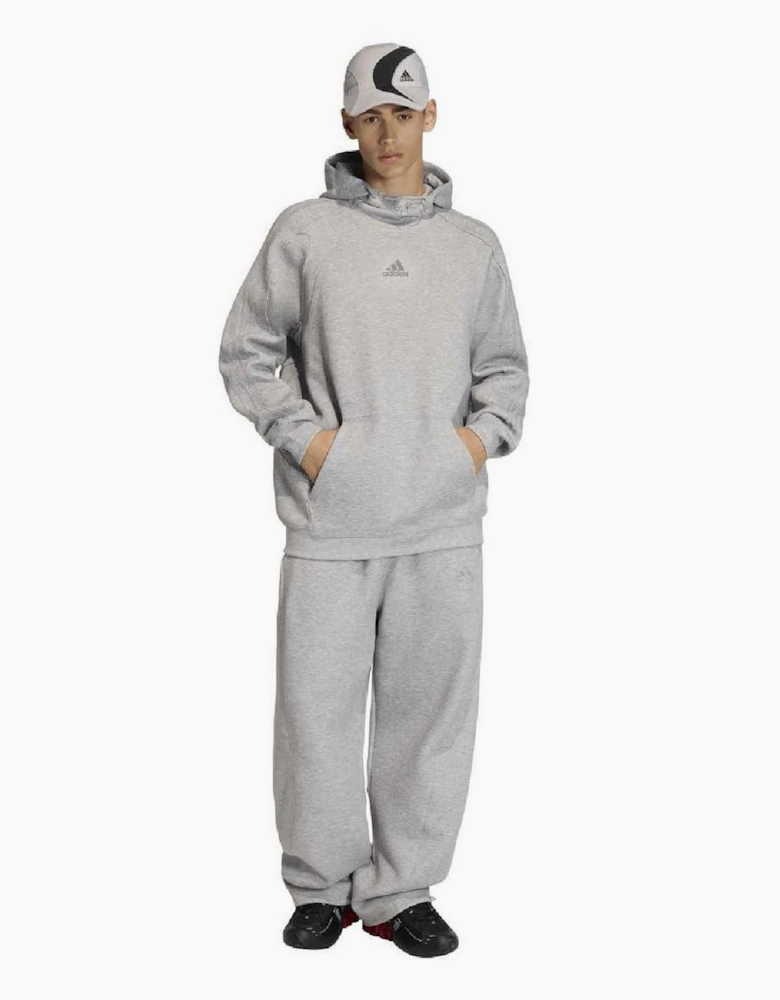 Kangaroo Pocket Raglan Sleeve Relaxed Fit Hoodie
