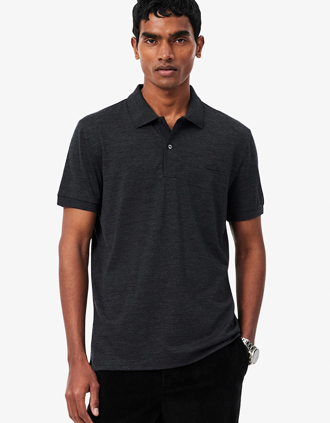 Lacoste Regular Fit Wool Blend Jersey Polo Shirt