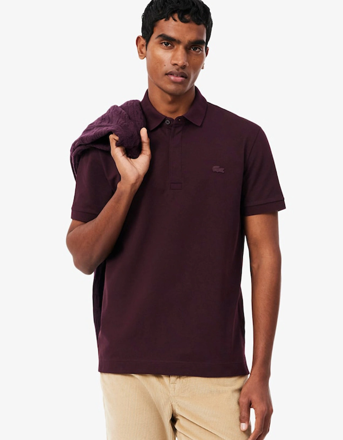 Lacoste Regular Fit Paris Stretch Piqué Polo Shirt