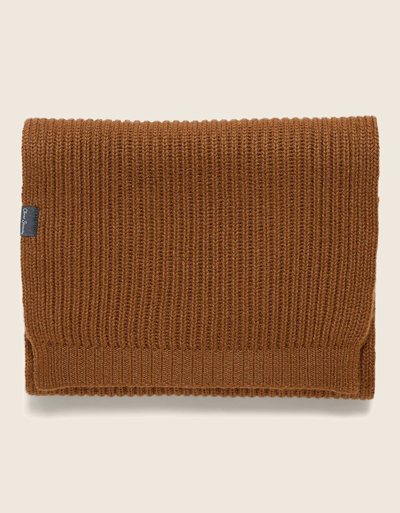 Oliver Sweeney Wool Blend Ribbed Scarf