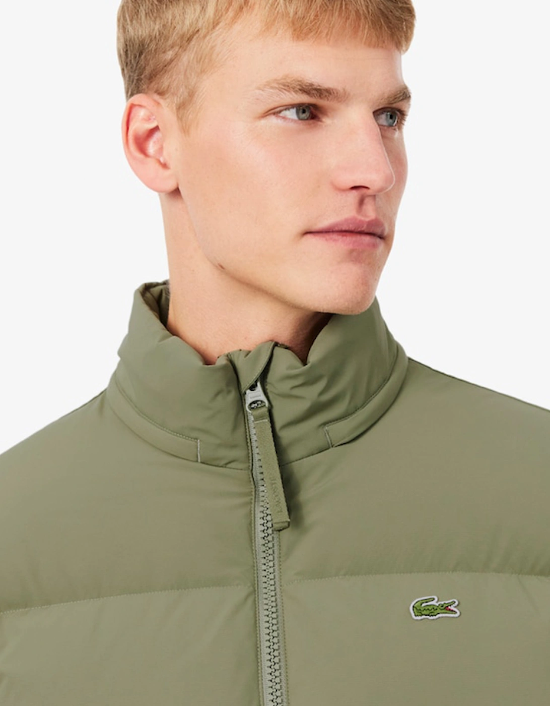 Lacoste Water-Repellent Hooded Down Jacket