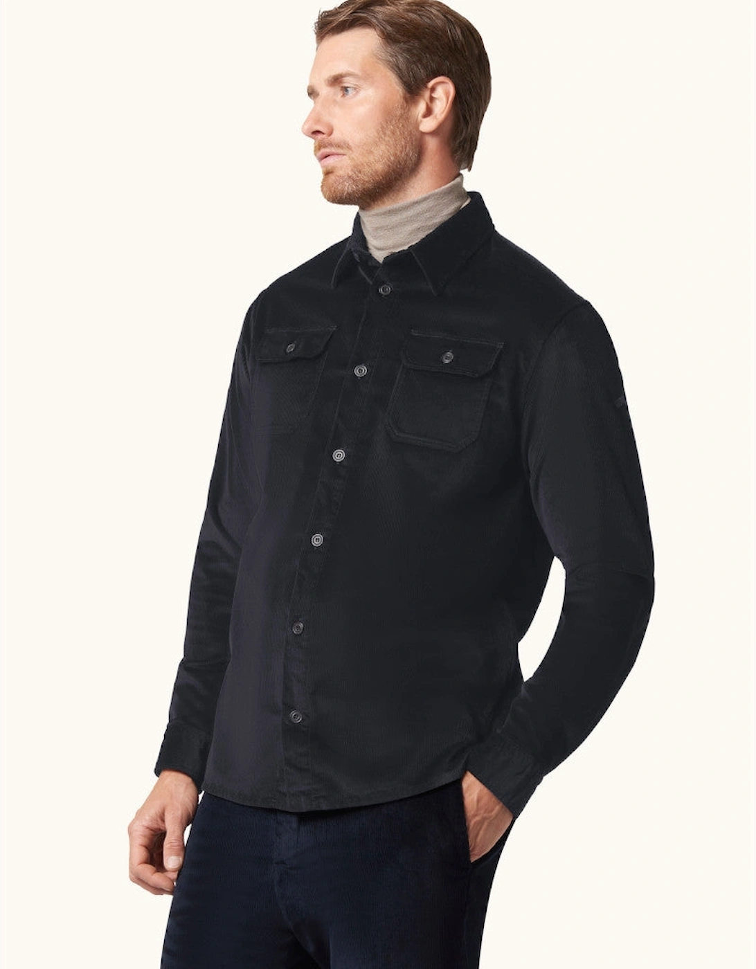Paul & Shark Corduroy Overshirt 013 Navy