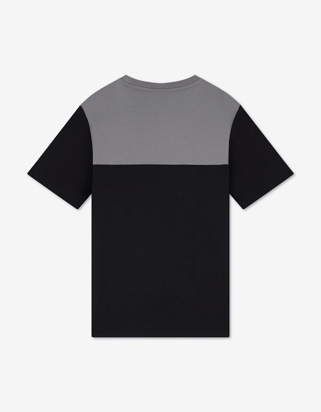 EA7 Emporio Armani Boys Train Athletic Colourblock T-Shirt in Black