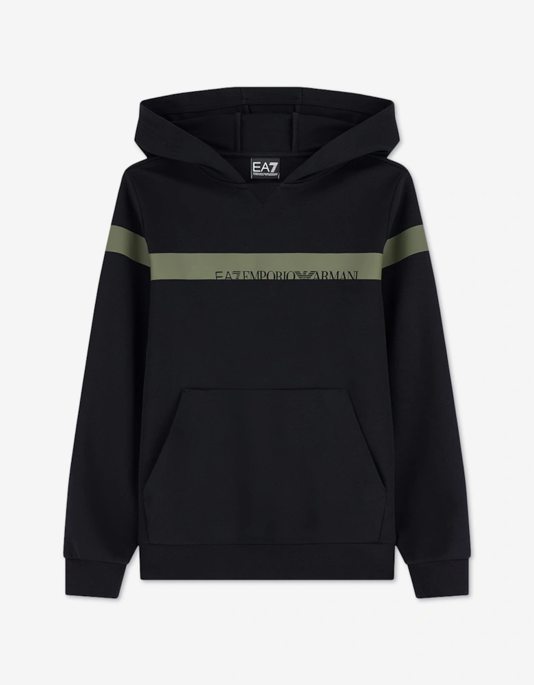 EA7 Emporio Armani Boys Train Extended Logo Tracksuit in Black