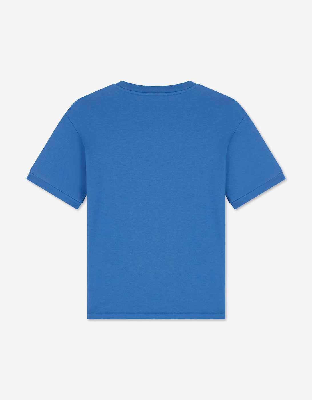 EA7 Emporio Armani Boys Train Logo Tape T-Shirt in Blue