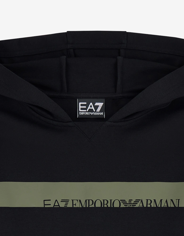EA7 Emporio Armani Boys Train Extended Logo Tracksuit in Black