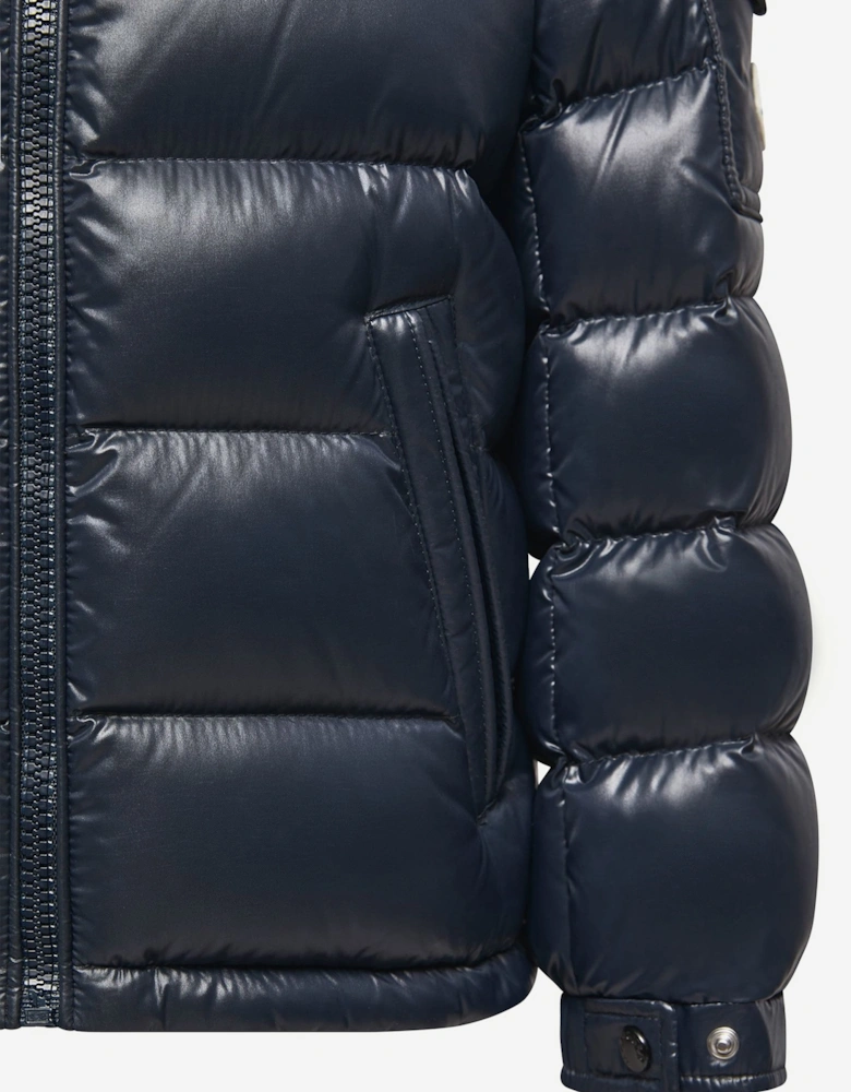 Moncler Enfant Boys Down Padded New Maya Jacket in Navy