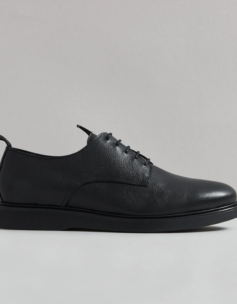 TAYLOR BLACK LEATHER DERBY