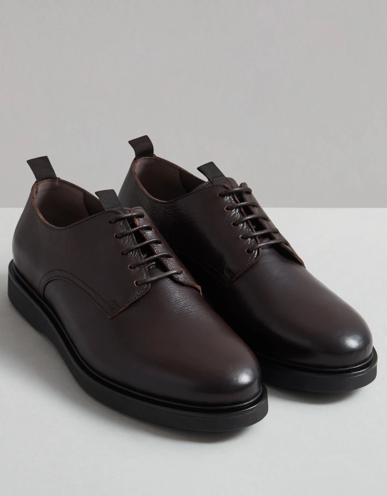 TAYLOR BROWN LEATHER DERBY