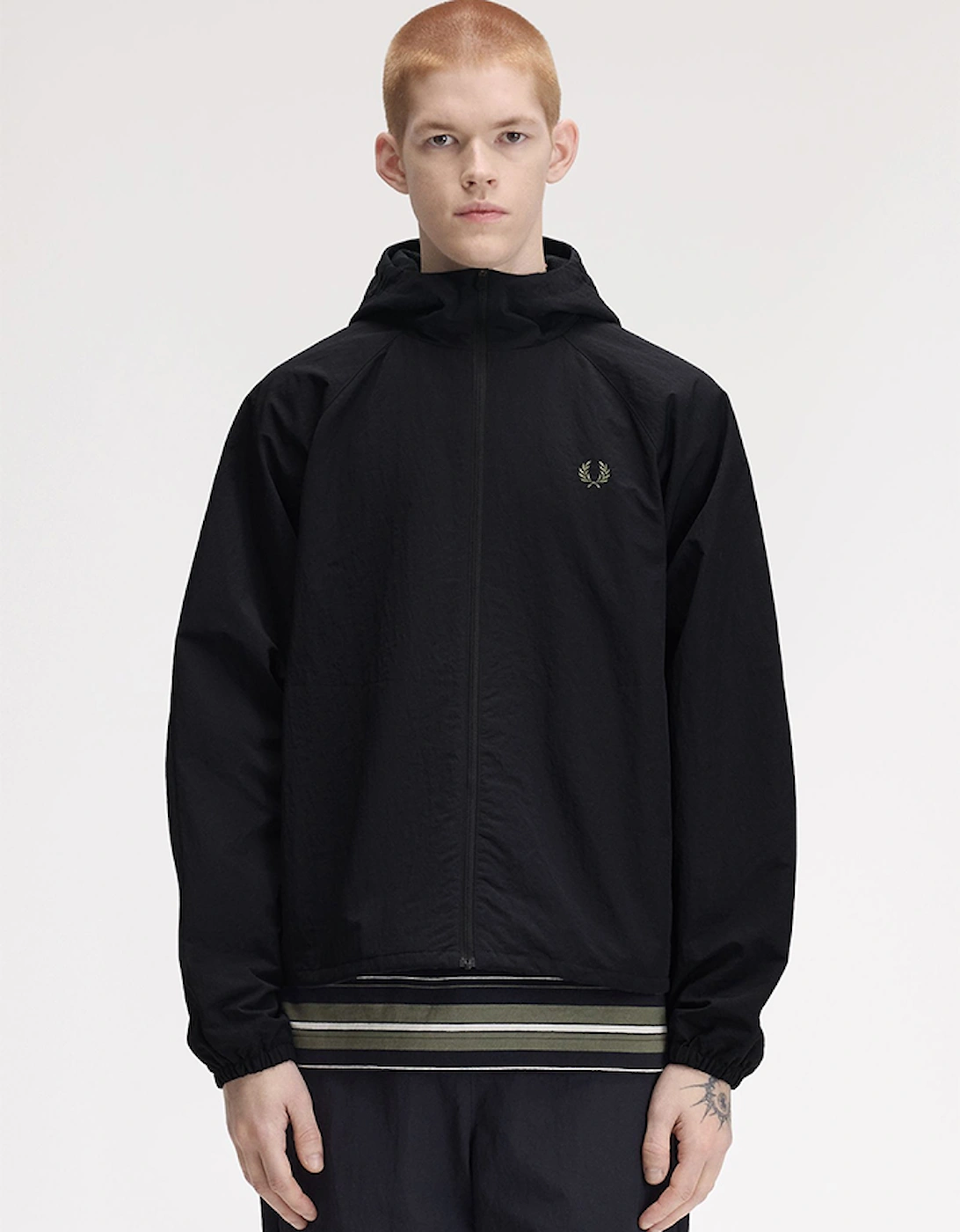 Fred Perry Oversized Hooded Shell Jacket