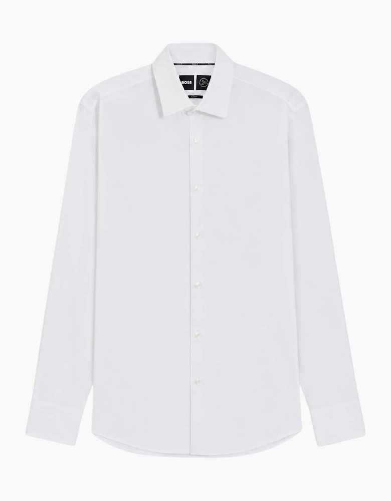 P-Hank Slim Fit Performance Stretch Twill White Shirt
