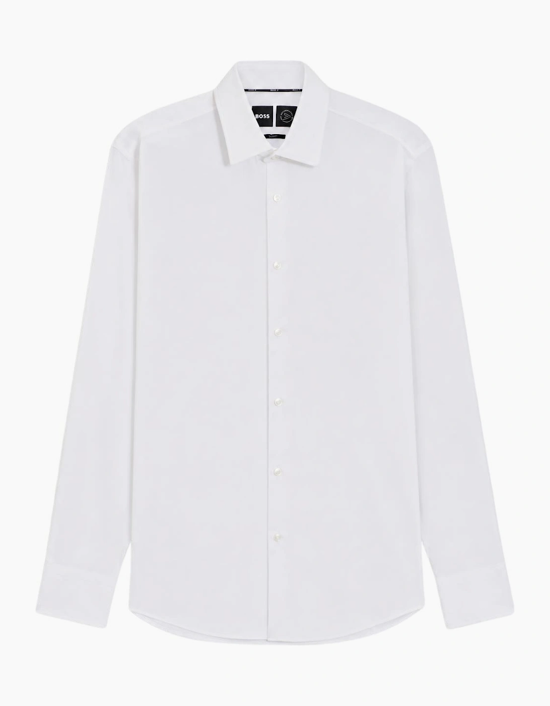P-Hank Slim Fit Performance Stretch Twill White Shirt