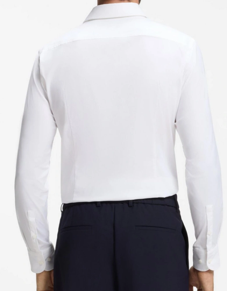 P-Hank Slim Fit Performance Stretch Twill White Shirt