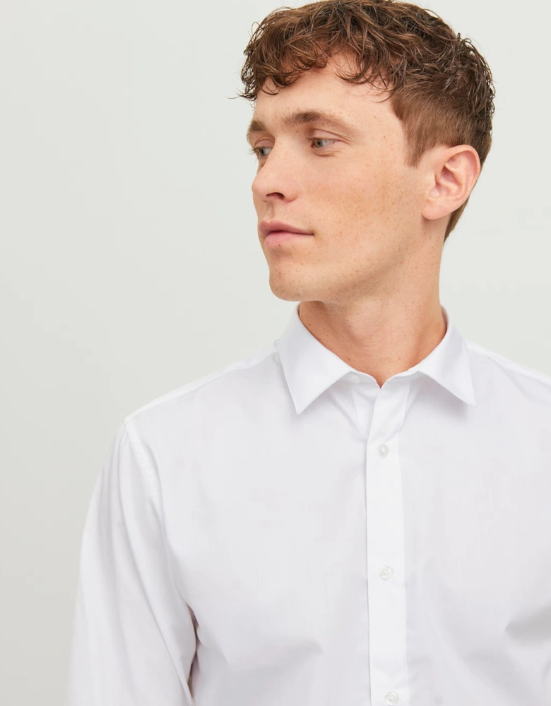 Jack & Jones JJE JOE Slim Fit Long sleeve shirt WHITE