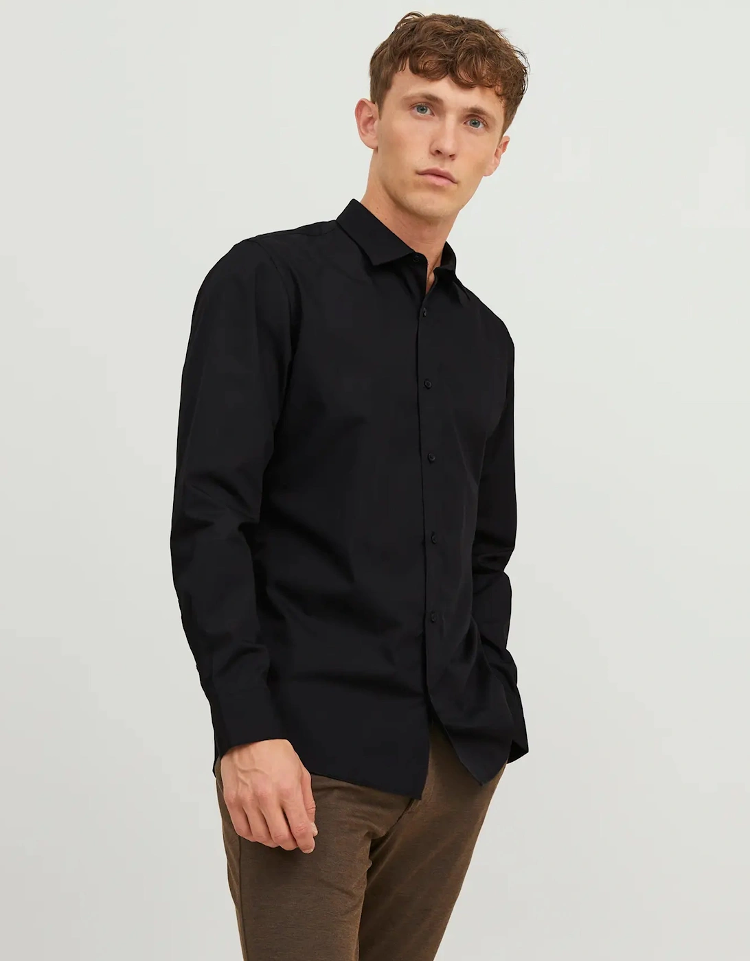 Jack & Jones JJE JOE Slim Fit Long sleeve shirt BLACK