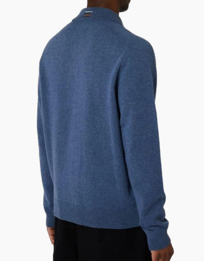 PS Paul Smith LS Kntted Polo 46 Indigo
