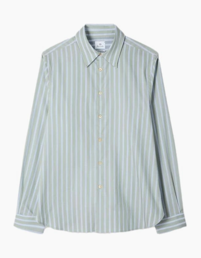 PS Paul Smith Reg Fit Stripe Shirt 34 Light Green