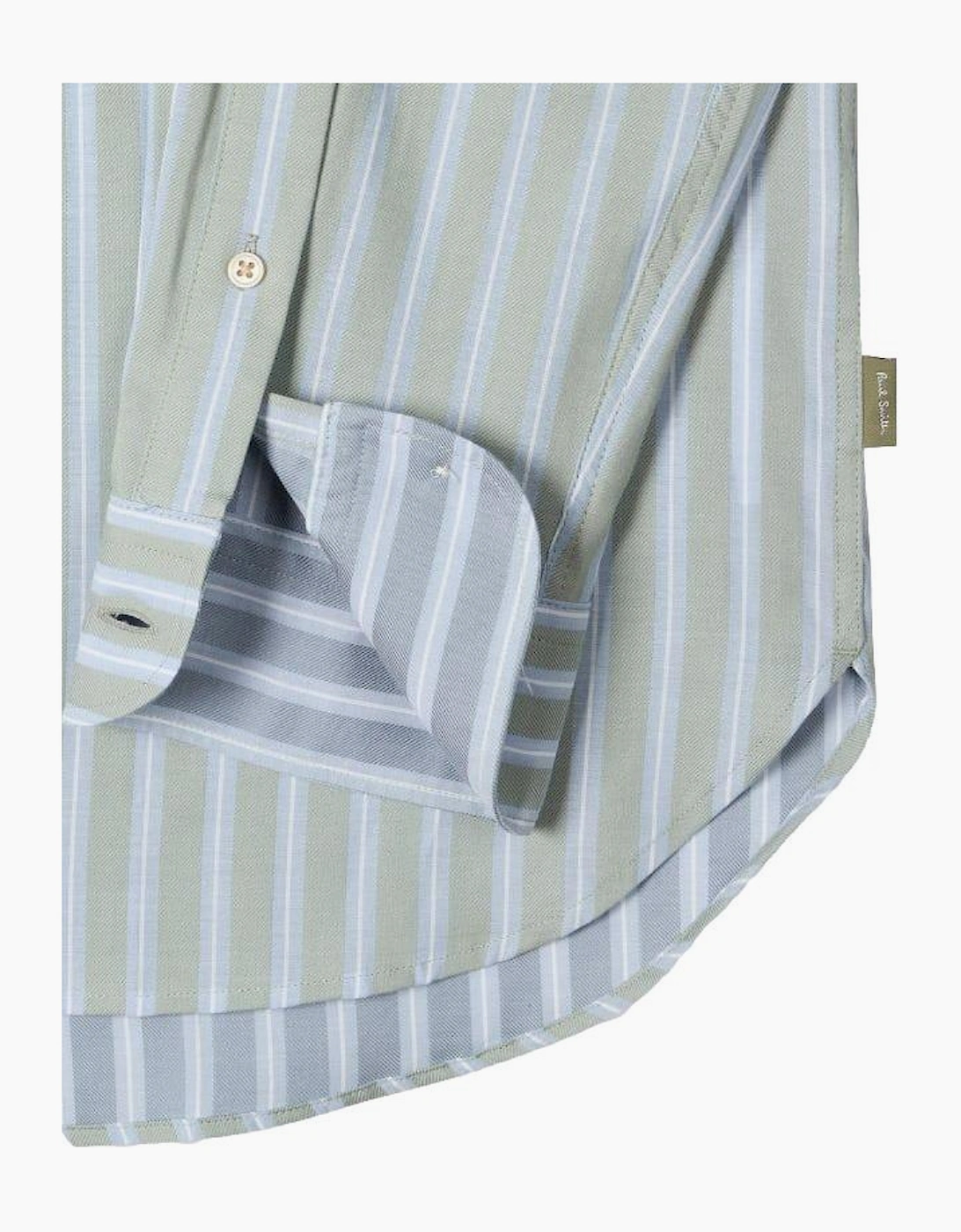 PS Paul Smith Reg Fit Stripe Shirt 34 Light Green