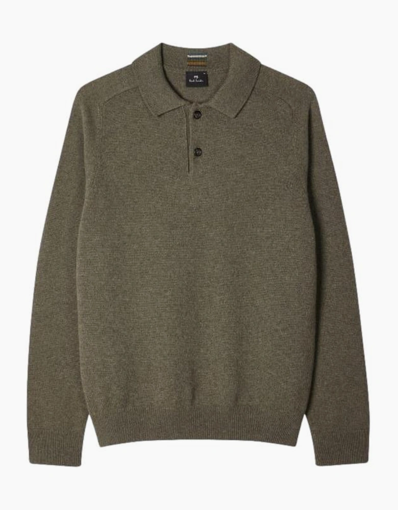 PS Paul Smith LS Kntted Polo 34 Light Green