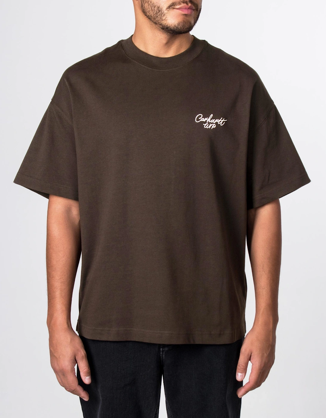 Boxy Loose Fit Signature Script T-Shirt
