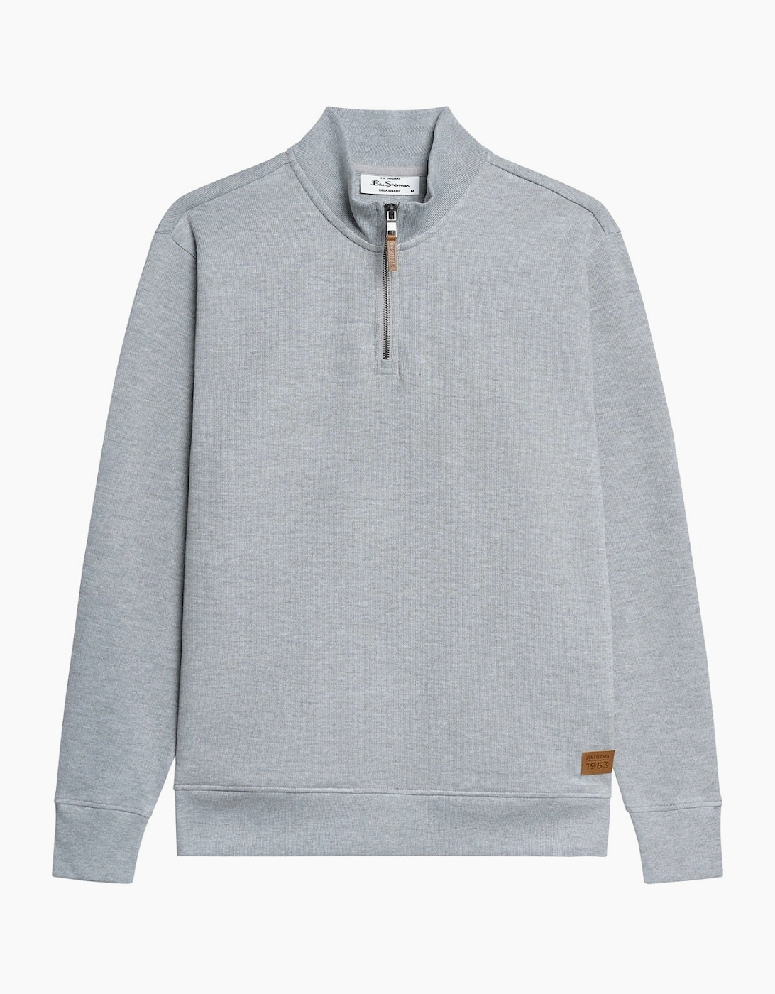 Ben Sherman Mens Track Top Half-Zip Sweater