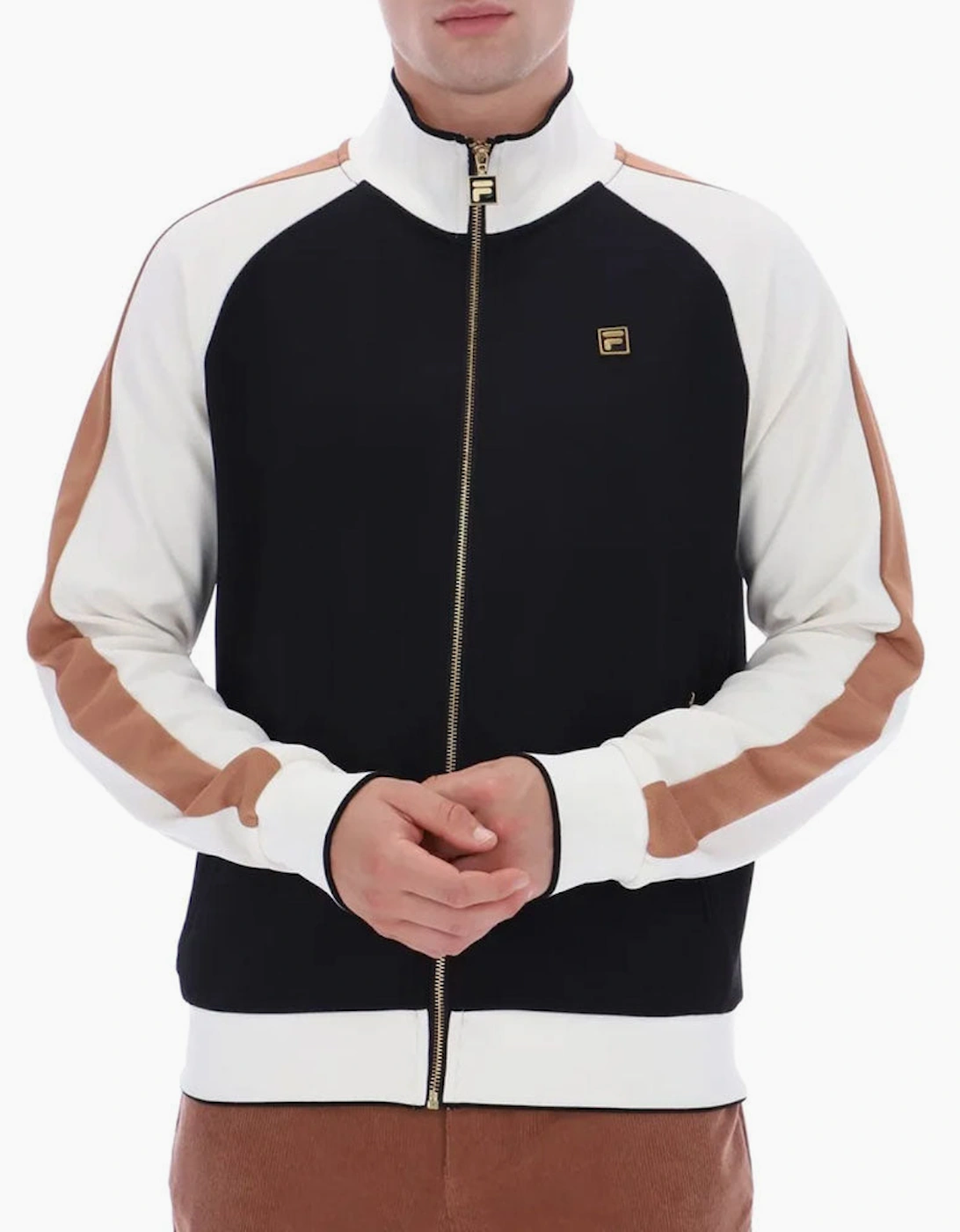 Fila Gold Cory Colour Block Track Top - Black