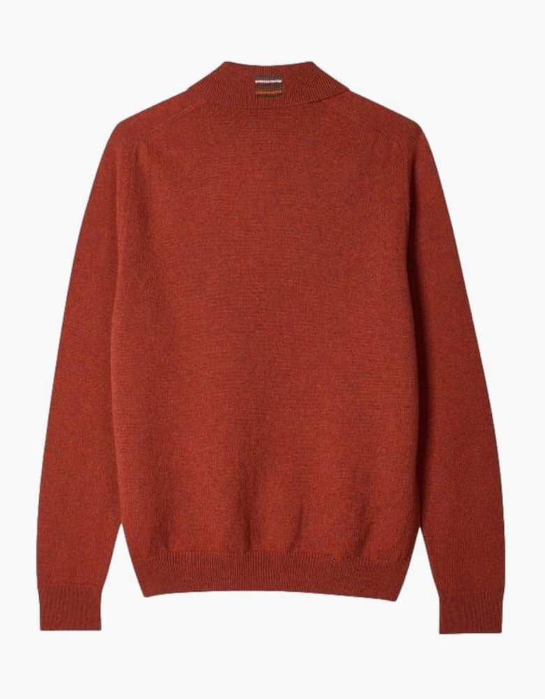 PS Paul Smith LS Kntted Polo 26 Brick