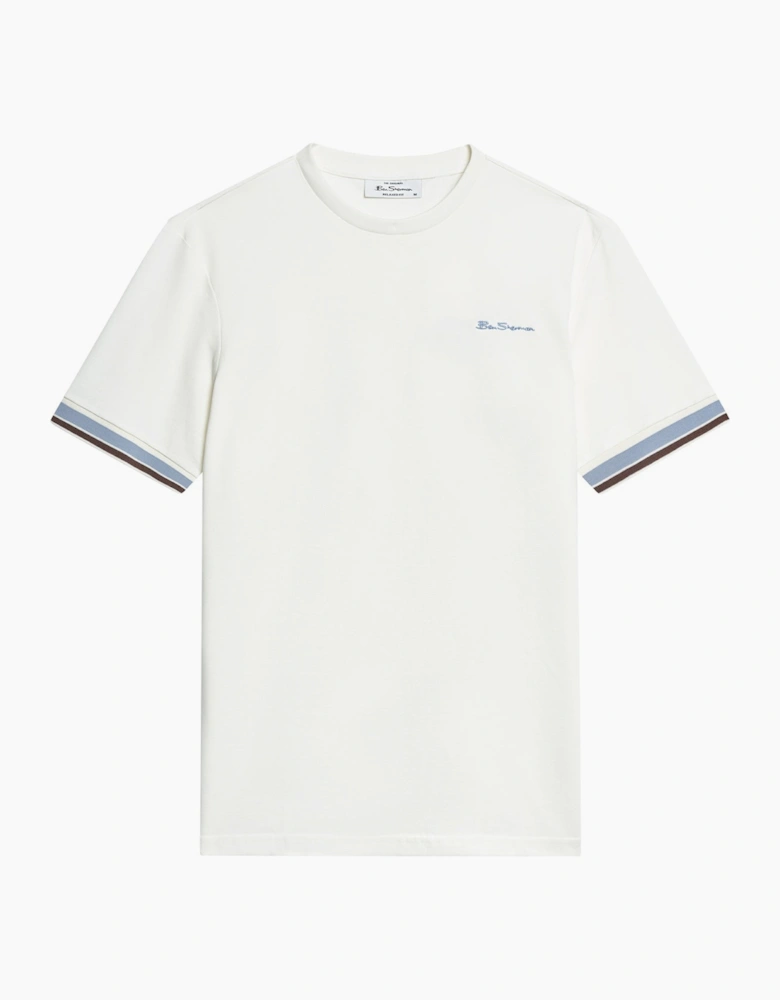 Ben Sherman Mens Textured Tipped Short Sleeve T-Shirt