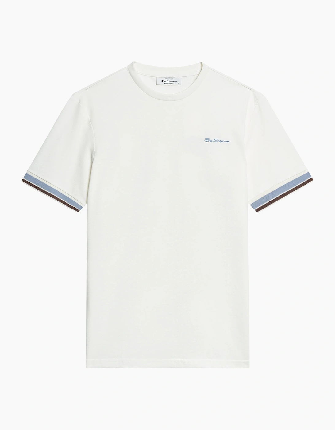 Ben Sherman Mens Textured Tipped Short Sleeve T-Shirt