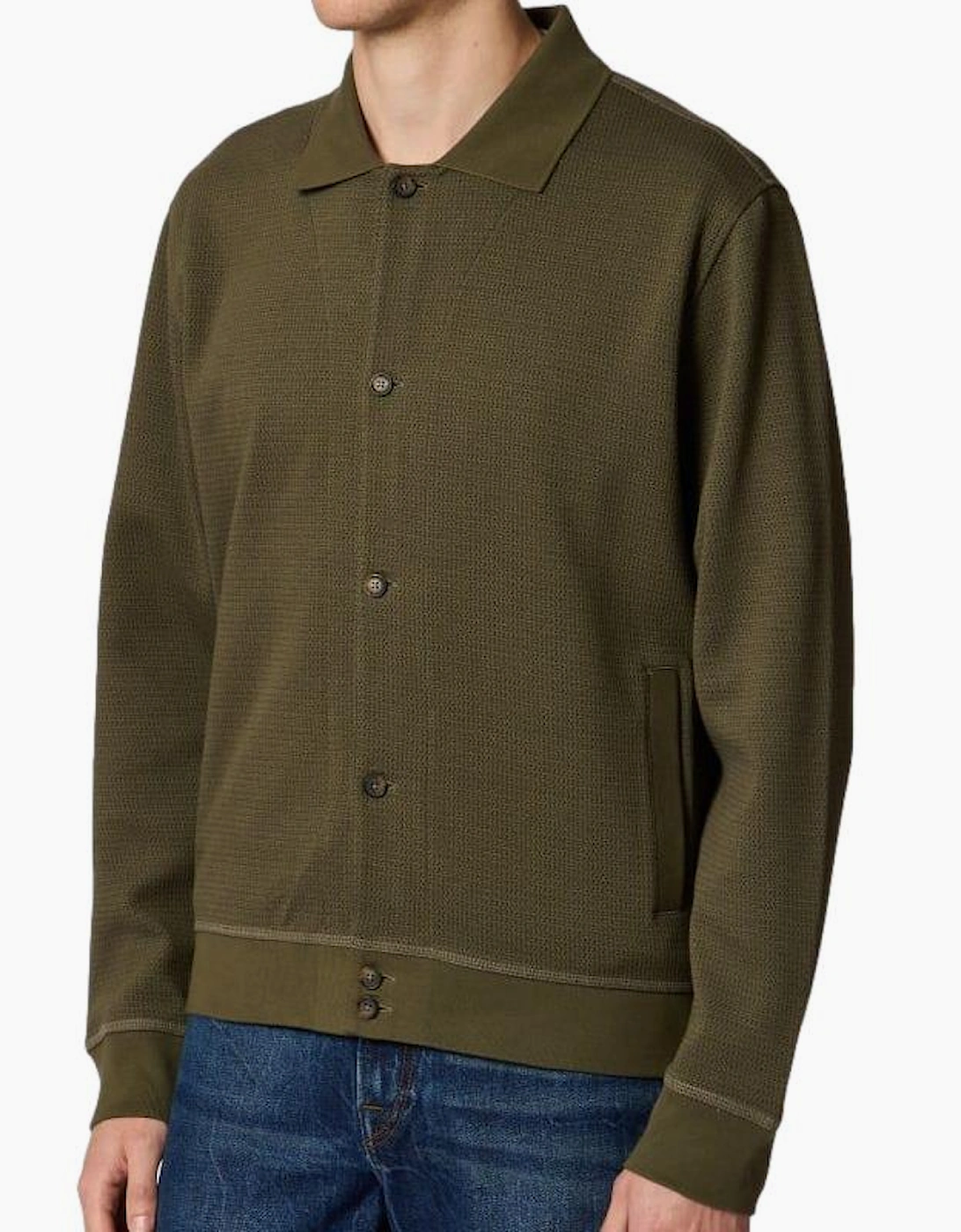 PS Paul Smith Button Through Jersey Cardigan 35 Green