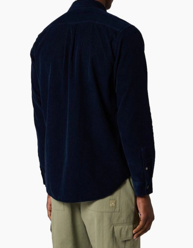 PS Paul Smith Casual Fit Cord Shirt 49 DK NAVY