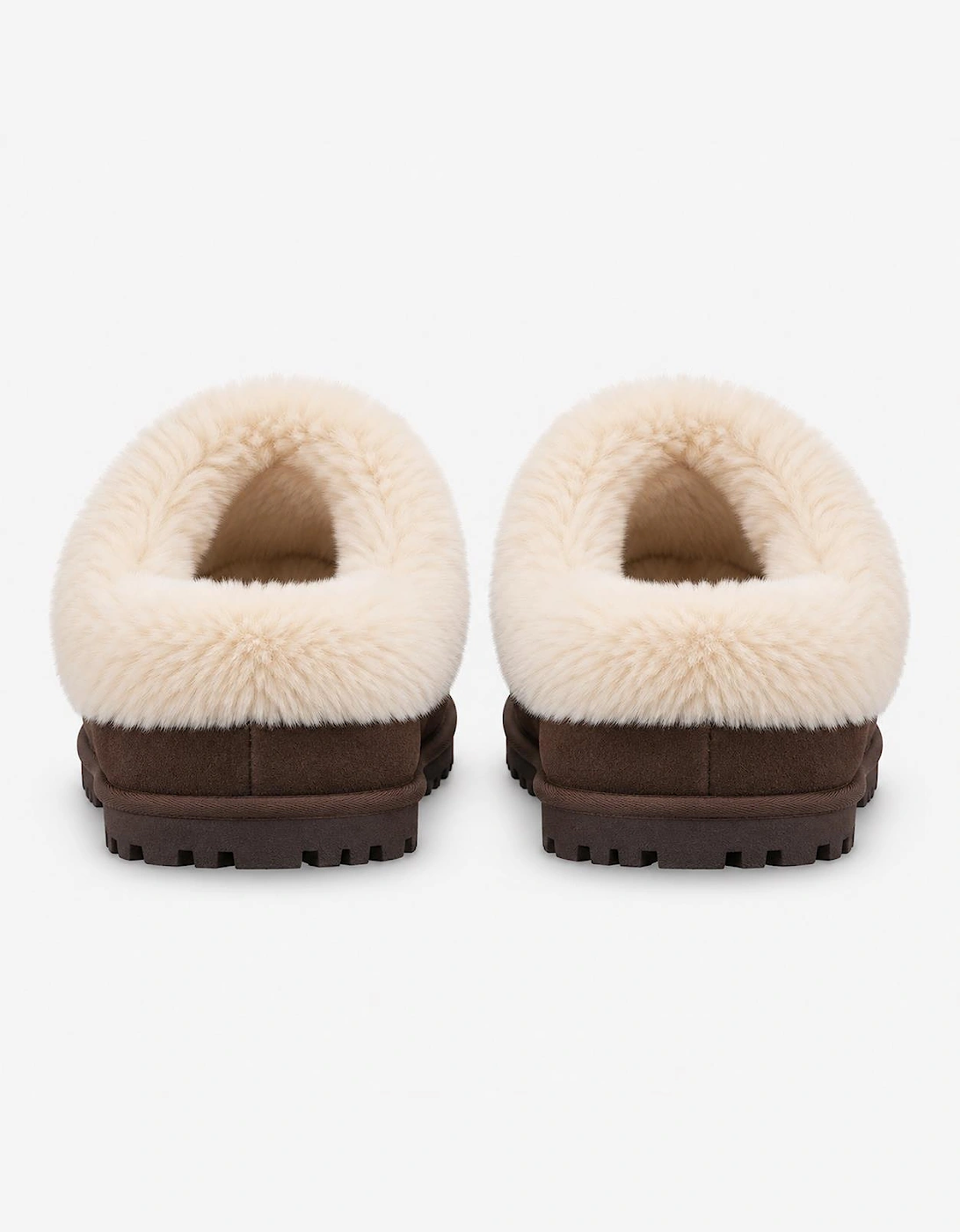 Totes Isotoner SUEDE BOOTIE WITH FUR CUFF Womens Slipper Boots Brown