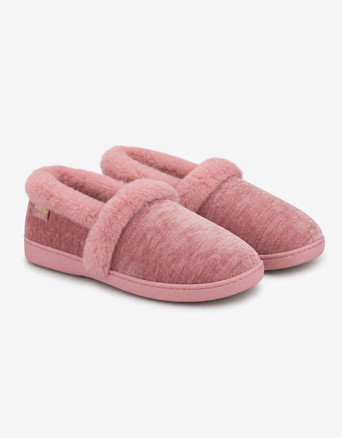 Totes Isotoner SPARKLE FULL BACK SLIPPER Womens Full Slippers Pink