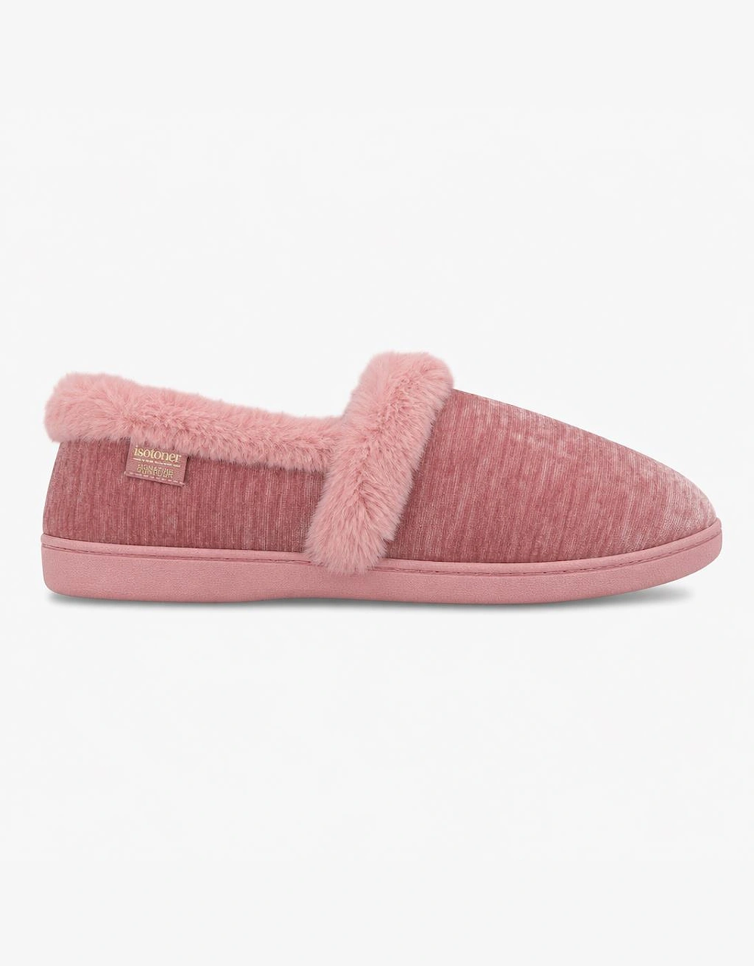 Totes Isotoner SPARKLE FULL BACK SLIPPER Womens Full Slippers Pink