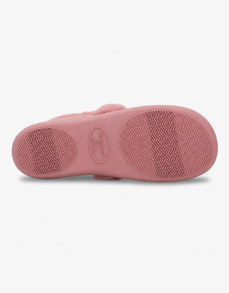 Totes Isotoner SPARKLE FULL BACK SLIPPER Womens Full Slippers Pink