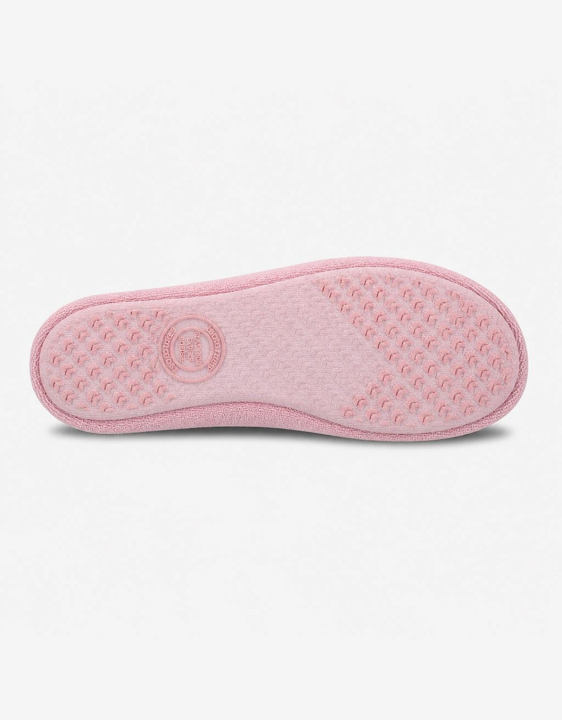 Totes Isotoner TERRY BALLERINA SLIPPERS Womens Full Slippers Pastel Pink