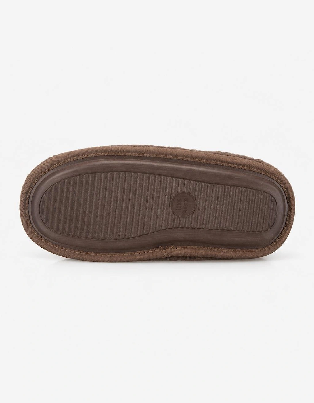 Totes Isotoner BORG SWEPT BACK MULE SLIPPER Womens Mules Brown