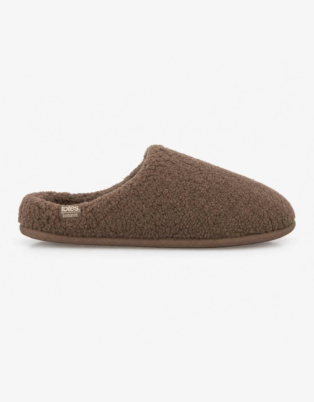 Totes Isotoner BORG SWEPT BACK MULE SLIPPER Womens Mules Brown