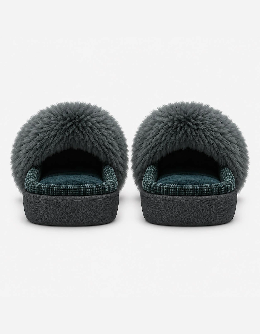 Totes Isotoner SPARKLE HEELED MULE SLIPPER Womens Mules Green
