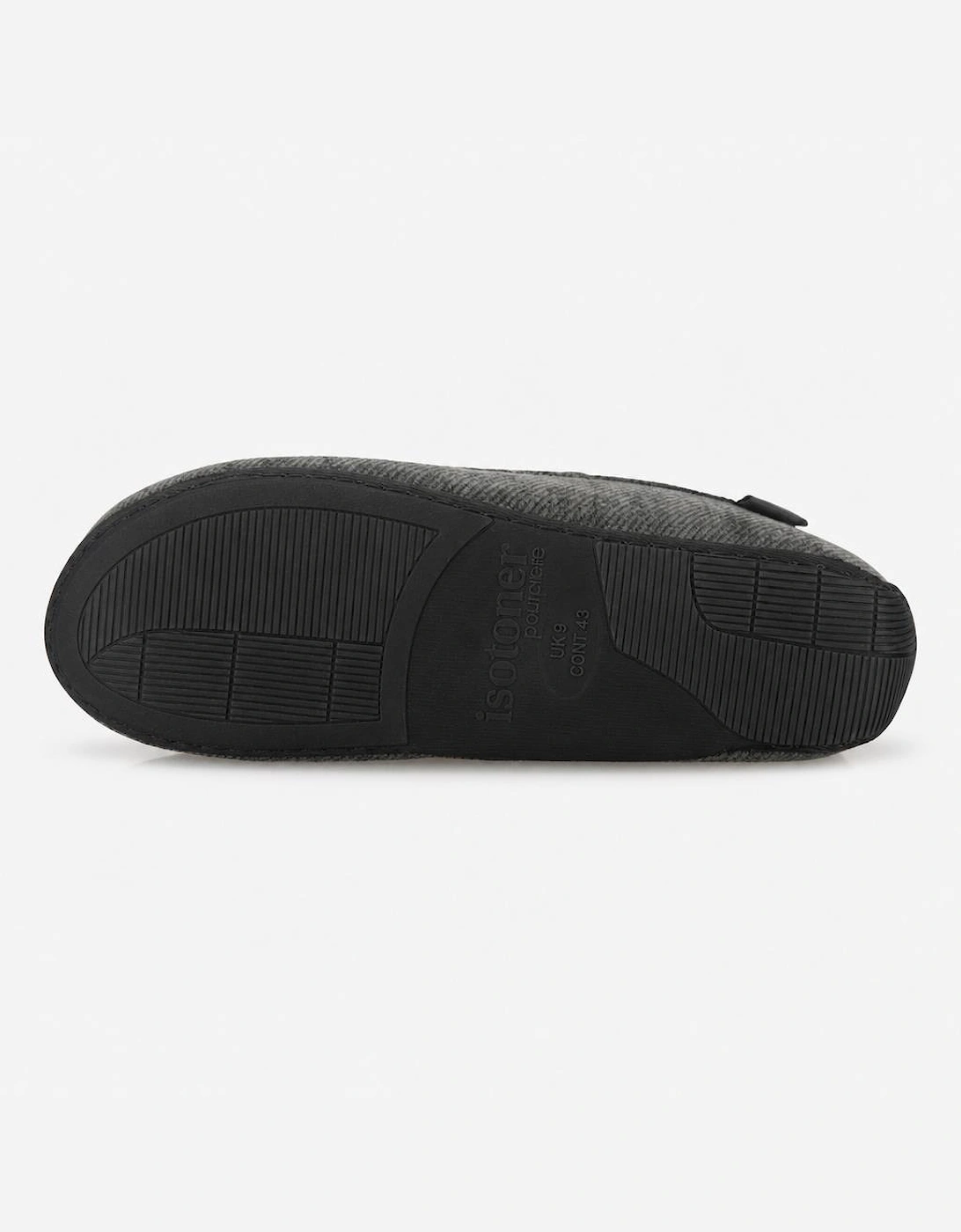 Totes Isotoner SOFT CORD MOCCASIN SLIPPER Mens Moccasins Grey