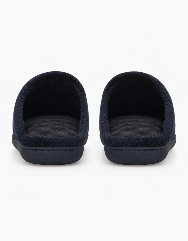 Totes Isotoner SOFT CORD MULE SLIPPER Mens Mules Navy