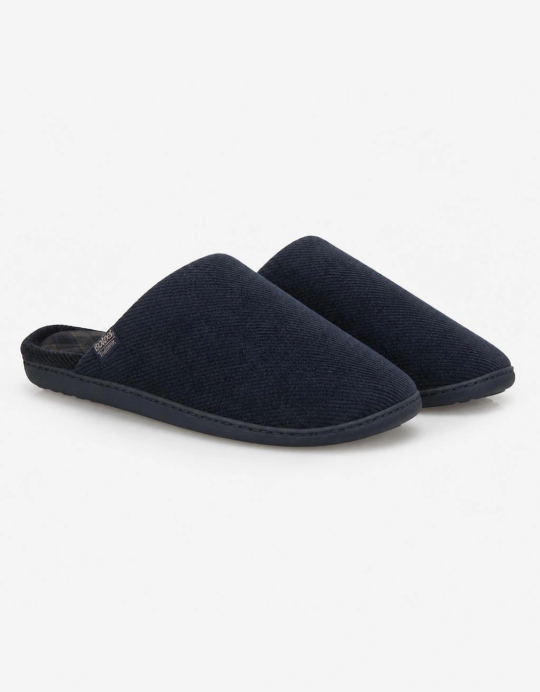 Totes Isotoner SOFT CORD MULE SLIPPER Mens Mules Navy